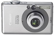 Canon Digital IXUS 50, CCD 5 Mpx, 3x zoom, 2" LCD, Li-Ion, SD/ MMC - Digital Camera
