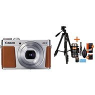 Canon PowerShot G9 X Mark II strieborný + Rollei Foto Starter Kit 2 - Digitálny fotoaparát