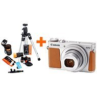 Canon PowerShot G9 X Mark II, Silver + Rollei Starter Kit - Digital Camera