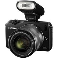  Canon EOS M Black + EF-M 18-55 mm IS STM + 90EX flash  - Digital Camera