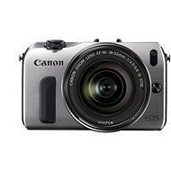 Canon EOS M Silber + EF-M 18-55 mm IS STM + 90EX Blitz - Digitalkamera