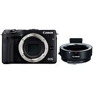 Canon EOS M3 fekete + adapter az EF/EF-S objektívekhez - Digitális fényképezőgép