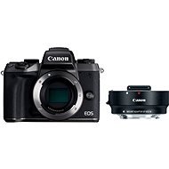 Canon EOS M5 schwarz Gehäuse + Adapter EF-EOS M - Digitalkamera