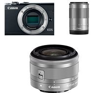 Canon EOS M100 Black + M15-45mm Silver + M55-200mm Silver - Digital Camera