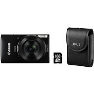 Canon IXUS 182 čierny Essentials Kit - Digitálny fotoaparát