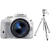 Canon EOS 100D white body + EF-S 18-55 mm IS STM + Manfrotto tripod - DSLR Camera