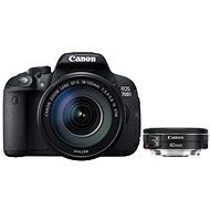 Canon EOS 700D + EF-S 18-135mm IS STM + EF 40mm STM - DSLR Camera
