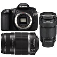 Canon EOS 60D + lens EF-S 18-55 IS II and EF 55-250IS II - DSLR Camera