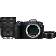 Canon EOS RP fekete + RF 24-105 mm + EF-EOS R adapter - Digitális fényképezőgép