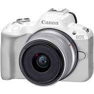 Canon EOS R50 white + RF-S 18-45mm f/4.5-6.3 IS STM - Digital Camera