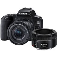 Canon EOS 250D, fekete + 18-55mm IS STM + 50 mm IS - Digitális fényképezőgép