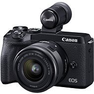 Canon EOS M6 Mark II + EF-M 15-45 mm f/3.5-6.3 IS STM + EVF kereső - Digitális fényképezőgép