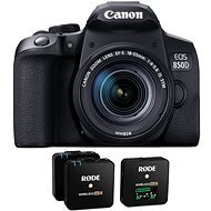 Canon EOS 850D + EF-S 18-55 mm + Rode Wireless GO II - Digitális fényképezőgép