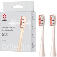 Oclean Plaque Control P1C8, gold 2 pcs + Plaque Control P1C9, silver 2 pcs - Toothbrush Replacement Head
