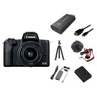 Canon EOS M50 Mark II fekete - Premium Live Stream Kit - Digitális fényképezőgép