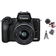 Canon EOS M50 Mark II fekete - Vlogger Kit - Digitális fényképezőgép
