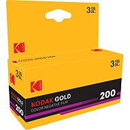 Kodak Eastman Gold 200 135-24 exp 3-pack Horizontal - cine-film