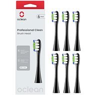 Oclean Professional Clean P1C5 B06 6 ks čierne - Náhradné hlavice k zubnej kefke