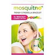 MosquitNo Summer Bracelet with Clasp, 5 Pieces (Mix of Colours) - Mosquito Repellent Bracelet