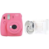 Fujifilm Instax Mini 9 pink + BVLGARI Omnia Crystalline EdT 65 ml - Instant Camera