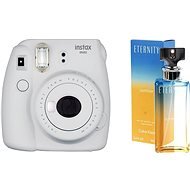 Fujifilm Instax Mini 9 szürkés-fehér + CALVIN KLEIN Eternity Summer 2017 EdP 100 ml - Instant fényképezőgép