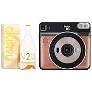 Fujifilm Instax Square SQ6 Gold + CALVIN KLEIN IN2U EdT 150ml - Instant Camera