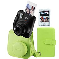 Fujifilm Instax Mini 11 Black + Lime Accessory Set + 10x Photo Paper - Instant Camera