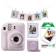 Fujifilm Instax Mini 12 Purple + Mini 12 ACC kit + 2× 10 film - Instant fényképezőgép