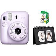 FujiFilm Instax Mini 12 Lilac Purple + mini film 20ks fotek + Instax desk album 40 Craft - Instant Camera