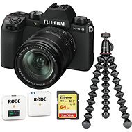 Fujifilm X-S10 + XF 18-55 mm fekete - Vlogger Kit 2 - Digitális fényképezőgép