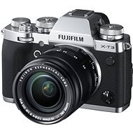 Fujifilm X-T3 ezüst + XF 18-55 mm R LM OIS - Digitális fényképezőgép