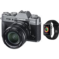 Fujifilm X-T30 Gray + XF 18-55mm + Apple Watch Series 3 38mm GPS Space Gray Aluminum - Digital Camera