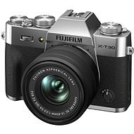 Fujifilm X-T30 II ezüst + XC 15-45mm - Digitális fényképezőgép