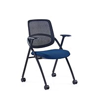 OFFICE MORE Meet light blue with wheels - Conference Chair 