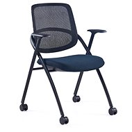 OFFICE MORE Meet dark blue with wheels - Conference Chair 