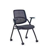 OFFICE MORE Meet anthracite with wheels - Conference Chair 