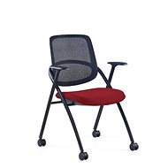 OFFICE MORE Meet red with wheels - Conference Chair 