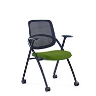 OFFICE MORE Meet green with wheels - Conference Chair 