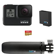 GOPRO HERO7 Schwarz + SD-Karte + Akku + Shorty - Outdoor-Kamera