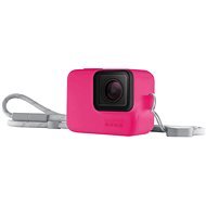 GoPro Sleeve + Lanyard (szilikon tok neon rózsaszín) - Kameratok