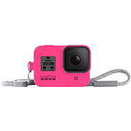 GoPro Sleeve + Lanyard (HERO8 Schwarz) neon pink - Camcordertasche