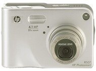 HP PhotoSmart R507, 4.1 mil. bodů, optický / digitální zoom 3x / 7x - Digital Camera