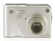HP PhotoSmart R507, 4.1 mil. bodů, optický / digitální zoom 3x / 7x + docking station - Digital Camera