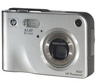HP PhotoSmart R607, 4.1 mil. bodů, optický / digitální zoom 3x / 7x - Digital Camera