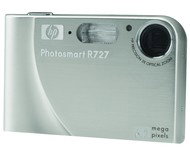 HP PhotoSmart R727 stříbrný (silver), CCD 6 Mpx, 3x zoom, 2.5" LCD, Li-Ion, SD/ MMC - Digital Camera