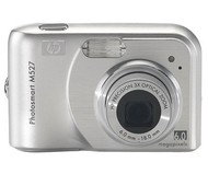 HP PhotoSmart M527 stříbrný (silver), CCD 6 Mpx, 3x zoom, 2" LCD, 2x AA, SD/ MMC - Digital Camera