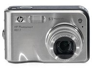 HP PhotoSmart R817 stříbrný (silver), CCD 5 Mpx, 5x zoom, 2" LCD, Li-Ion, SD/ MMC - Digital Camera