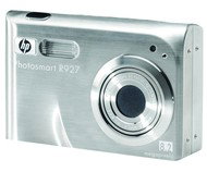HP PhotoSmart R927 stříbrný (silver), CCD 8 Mpx, 5x zoom, 3" LCD, Li-Ion, SD/ MMC + docking station - Digital Camera