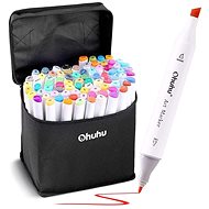 OHUHU double-sided Fine & Chisel 80 pcs + blender - Felt Tip Pens