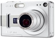 Casio EX Z55 Exilim - stříbrný (silver), 5.25 mil. bodů, interní paměť 10 MB + SD/MMC karty, 3x opt  - Digital Camera